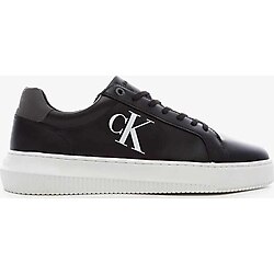 Calvin Klein YM0YM00536-00T Deri Logolu Erkek Ayakkabı Siyah