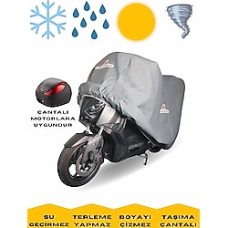 Rks Arome 125 Arka Çantalı Motor Brandası Su Geçirmez Motosiklet Örtüsü