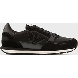 Emporio Armani Hakiki Deri Süet Sneaker Ayakkabı Erkek Ayakkabı X4x537 Xn730 S432