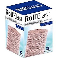 Roll Elast 6cm x 3.5m Elastik Tıbbi Bandaj
