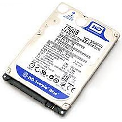 Western Digital Scorpio Blue 750 GB WD7500BPVT Hard Disk