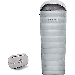 Naturehike Kuş tüyü pamuk uyku tulumu, hafif kompakt zarf, yetişkinler için uyku tulumu, küçük paket ölçüsü, taşınabilir uyku tulumu, dış mekan, kamp, 670 FP