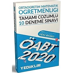 Yediiklim Yayınları 2020 ÖABT Ortaöğretim Matematik Öğretmenliği