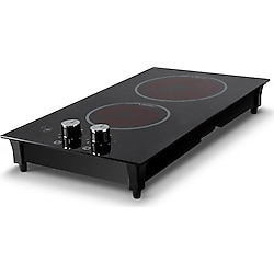 Luxell V3-02P Vitroseramik Elektrikli Siyah Domino Ocak