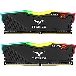 Team T-Force Delta RGB Black 16 GB (2x8) 3600 MHz DDR4 CL18 TF3D416G3600HC18JDC01 Ram