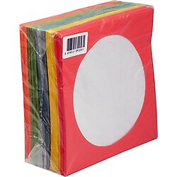 CD&DVD Zarfı Renkli 80gr 100 lü Paket Pencereli (Kırmızı,Sarı,Yeşil,Mavi,Turuncu) 100Lü Paket Renkli Tekli (Kırmızı-Sarı-Yeşil-Mavi-
