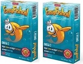 EasyFishOil Omega 3 30 Çiğnenebilir Jel Tablet 2'li Paket