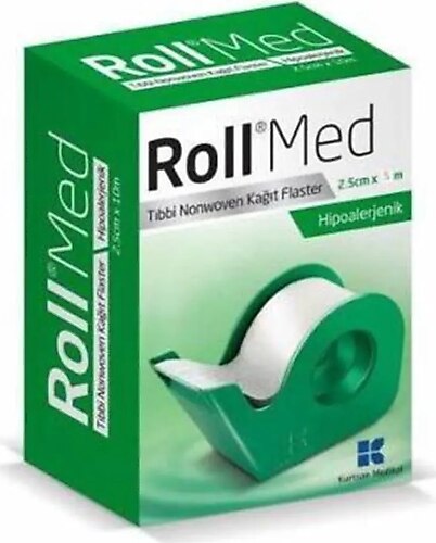 Roll Med Hipoalerjenik 2.5cm x 5m 10'lu Paket Tıbbi Kağıt Flaster