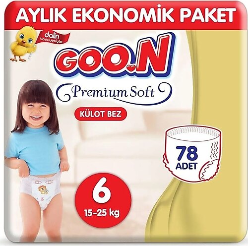 Goon Premium Soft 6 Numara Large 13'lü 6 Paket Külot Bez