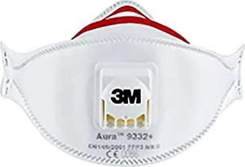 3M Aura 9332 FFP3 Ventilli Partikül Solunum Maskesi