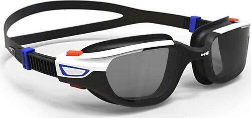 Nabaiji Deniz Havuz Dalış Yüzme Gözlüğü - Profesyonel Yüzücü Gözlüğü - Beyaz / Siyah - L Boy - Unisex