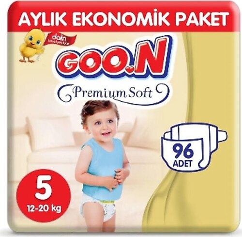 Goon Premium Soft 5 Beden 96'lı Bebek Bezi