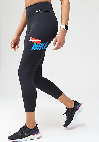 Nike One Performance Dry Leggings Toparlayıcı 7/8 Siyah Kadın Tayt