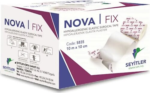 Nova-Fix Esnek Sabitleme Bandı Fix Flaster Bant 10m x 10cm