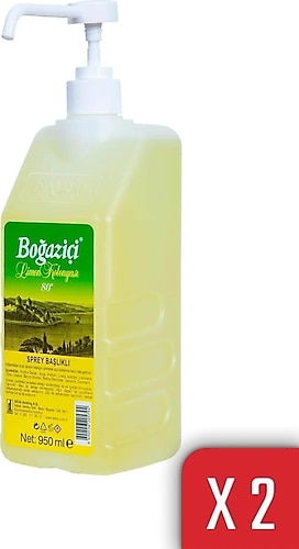 Boğaziçi Limon Kolonyası 80 Derece Bidon 950 ml 2 Adet