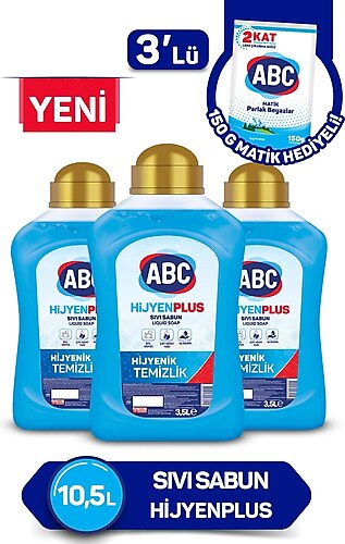 ABC Hijyen Plus 3.5 lt 3'lü Sıvı Sabun