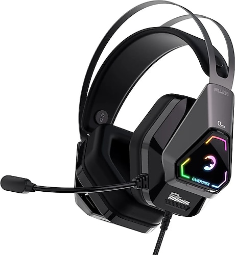 Gamepower Fujin 7.1 RGB Kablolu Mikrofonlu Kulak Üstü Oyuncu Kulaklığı