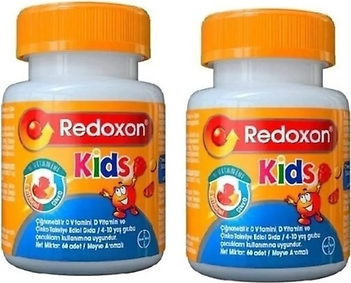 Redoxon Kids 2'li Paket 60 Çiğneme Tableti
