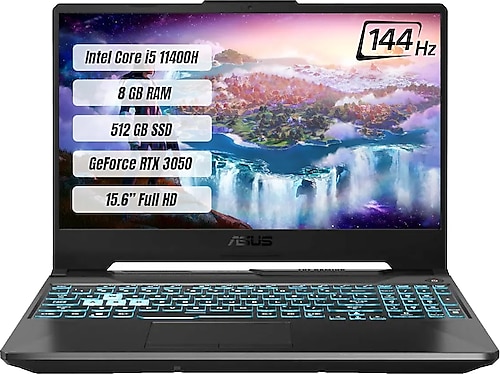 Asus TUF Gaming F15 FX506HC-HN409 i5-11400H 8 GB 512 GB SSD RTX3050 15.6" Full HD Notebook
