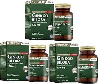 Nutraxin Ginkgo Biloba 60 Tablet 3'lü Paket