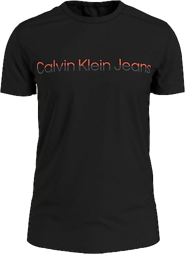 Calvin Klein Bisiklet Yaka Düz Siyah Erkek T-Shirt J30J320878-0GM_MIXED INSTITUTIONAL