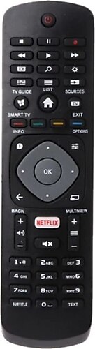 Télécommande Universelle Pour TV Philips 43PUS6262/12 – Compatible Netflix – Remplacement Fernbedienung