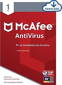 McAfee Internet Security 1 Cihaz Windows, MacOS, iOS ve Android Online Teslimat