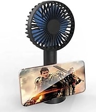 XTRIKE ME Şarjlı Fan Mini Taşınabilir Masa Üstü 3 Kademeli Vantilatör Fan Işıklı