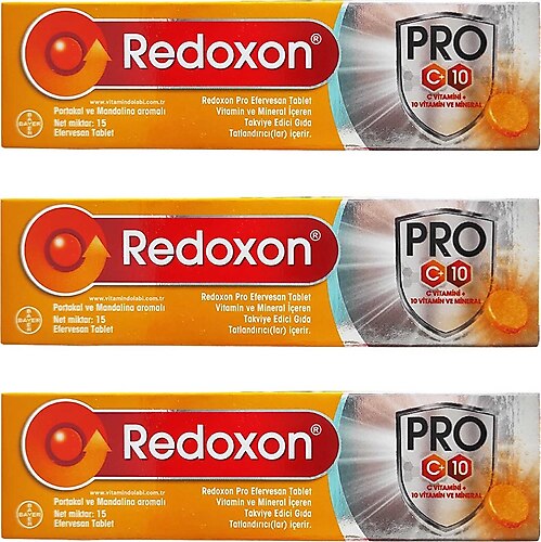 Redoxon Pro Efervesan 15 Tablet 3 Adet