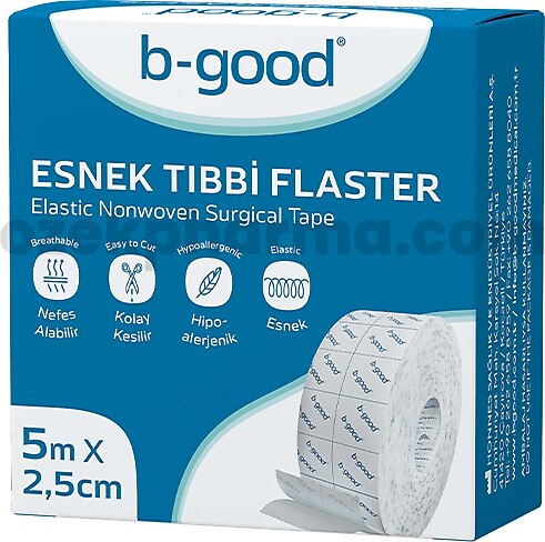 B-Good Fix 5m x 2.5cm Esnek Tıbbi Flaster