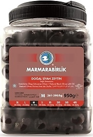Marmarabirlik 950 gr M (261-290) Süper Yağlı Salamura Pet Siyah Zeytin