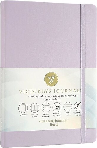 Victoria's Journals Venzi Sert Kapak Planlayıcı Defter Lila