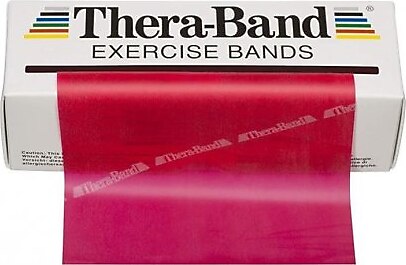 Thera-Band Kırmızı Orta Sert Egzersiz Pilates Bandı Lastiği 1.5 m Kesme