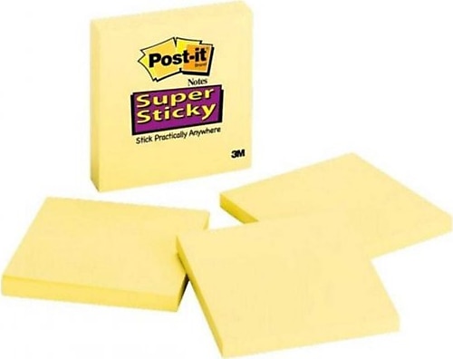 Post-It 654 76x76 mm 90 Yaprak Super Sticky Yapışkanlı Not Kağıdı