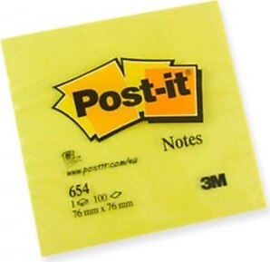 Post-It 654 76x76 100 Yaprak Sarı Not Kağıdı