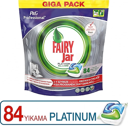 Fairy Jar Platinum P&G Professional 84 Adet Bulaşık Makinesi Kapsülü
