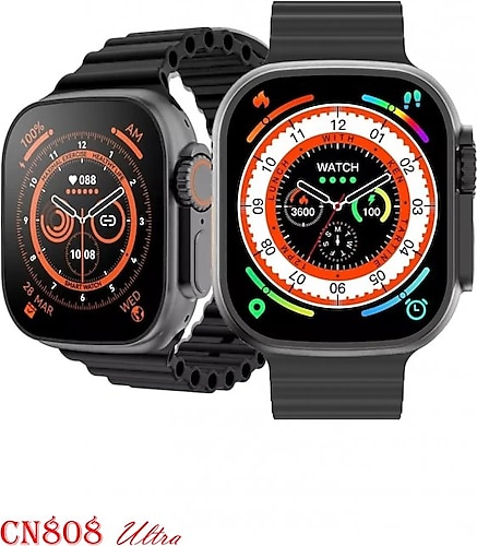 TECHNOMEN Cn808 Ultra Akıllı Saat Ios&android Destekli Arama Özellikli Yan Tuş Aktif Sensörlü Smart Watch