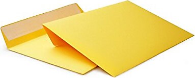 Yüksek kaliteli mektup zarfları C6 mm (Sarı) 120 g/m2, penceresiz basınca duyarlı yapışkan (504 A)