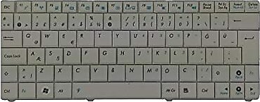 Asus Eee PC 1101 Beyaz Klavye Laptop Tuş Takımı
