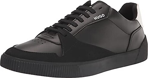Hugo Boss Erkek Düşük Bilekli Spor Ayakkabı, Siyah sis, 46 EU