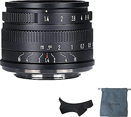 7artisans 35mm F1.2 Version 2 Manual Focus Lens APS-C Fit for Compact Mirrorless Cameras Compatible with Fuji X-A1 X-A10 X-A2 X-A3 A-at X-M1 XM2 X-T1 X-T10 X-T2 X-T20 X-Pro1 X-Pro2 X-E1 X-E2 X-E3 
