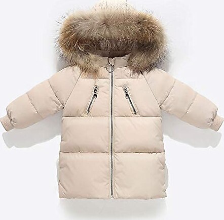 MNBVC Kız Bebek Erkek Kapüşonlu Ceket, Çocuk Kış Sıcak Dolgulu Ceket Aşağı Ceket Rüzgarlık Mont, 3-8 Yaş Çocuklar için