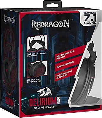 Redragon Delirium Pro 7.1 Mikrofonlu Oyuncu Kulaklığı