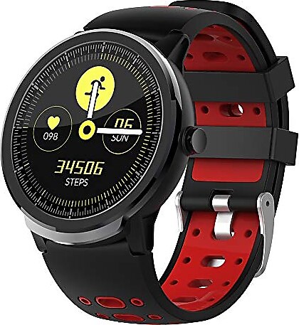 AIMAISEN Akıllı Bluetooth saat, 1,3 inç dokunmatik ekran, su geçirmez, spor, akıllı saat, fitness aktivite izleyici, nabız ölçer, adım sayacı, Android iOS (D) için