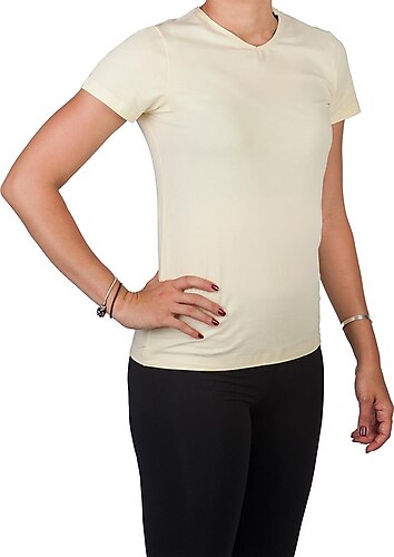 Exuma 172202 Kadın Tişört Açık Sarı Tişört