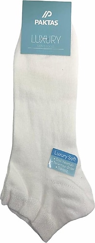 Paktaş 6'lı Soft Yıkamalı Terlemeyi Önleyen Dikişsiz Erkek Patik Çorabı Beyaz - Beyaz