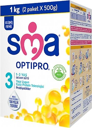 SMA Optipro 3 Probiyotik Devam Sütü 1000 gr 2 Adet