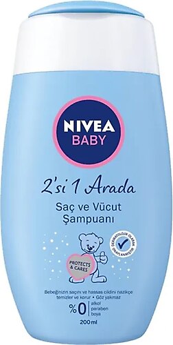 Nivea Baby Baby 2'si 1 Arada Bebek Saç ve Vücut Şampuanı 200 ML
