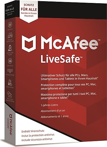 McAfee LiveSafe 2021 1 cihaz 3 yıl