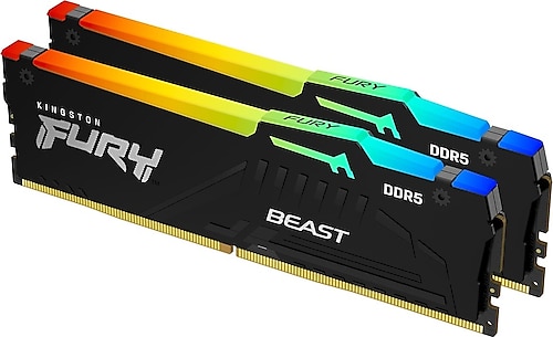 Kingston Fury Beast RGB 32 GB (2X16) 5200 MHz DDR5 CL36 KF552C36BBEAK2/32 Ram